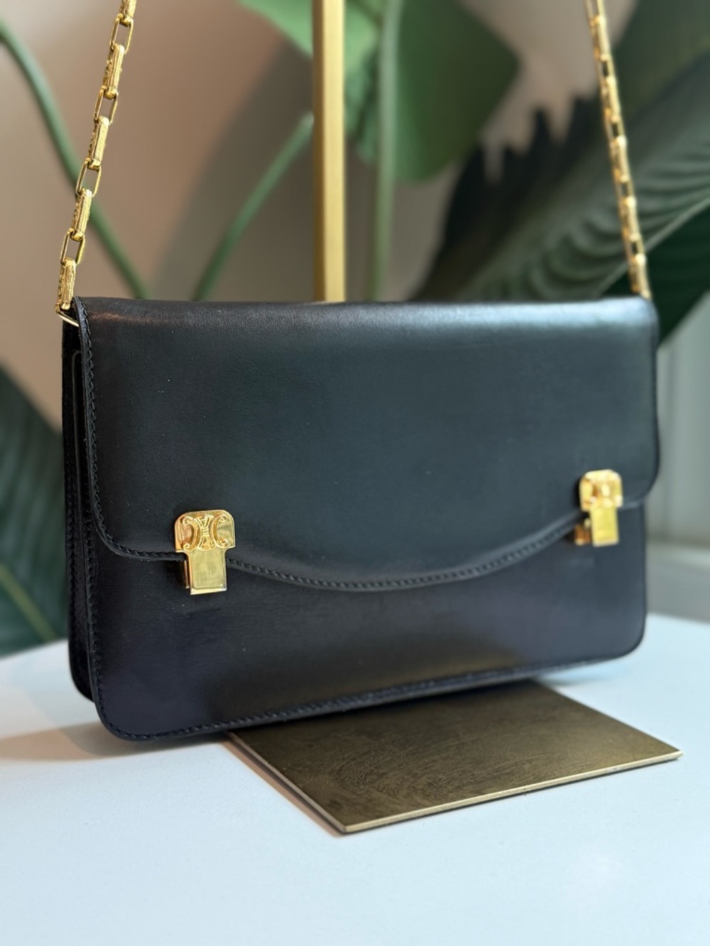 Celine ‘Triomphe Chain Shoulder Bag’